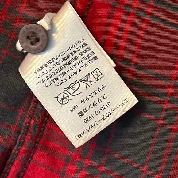 Men’s Eddie Bauer Shirt Workshirt Shacket Unlined Red Grey L - Picture 6 of 8